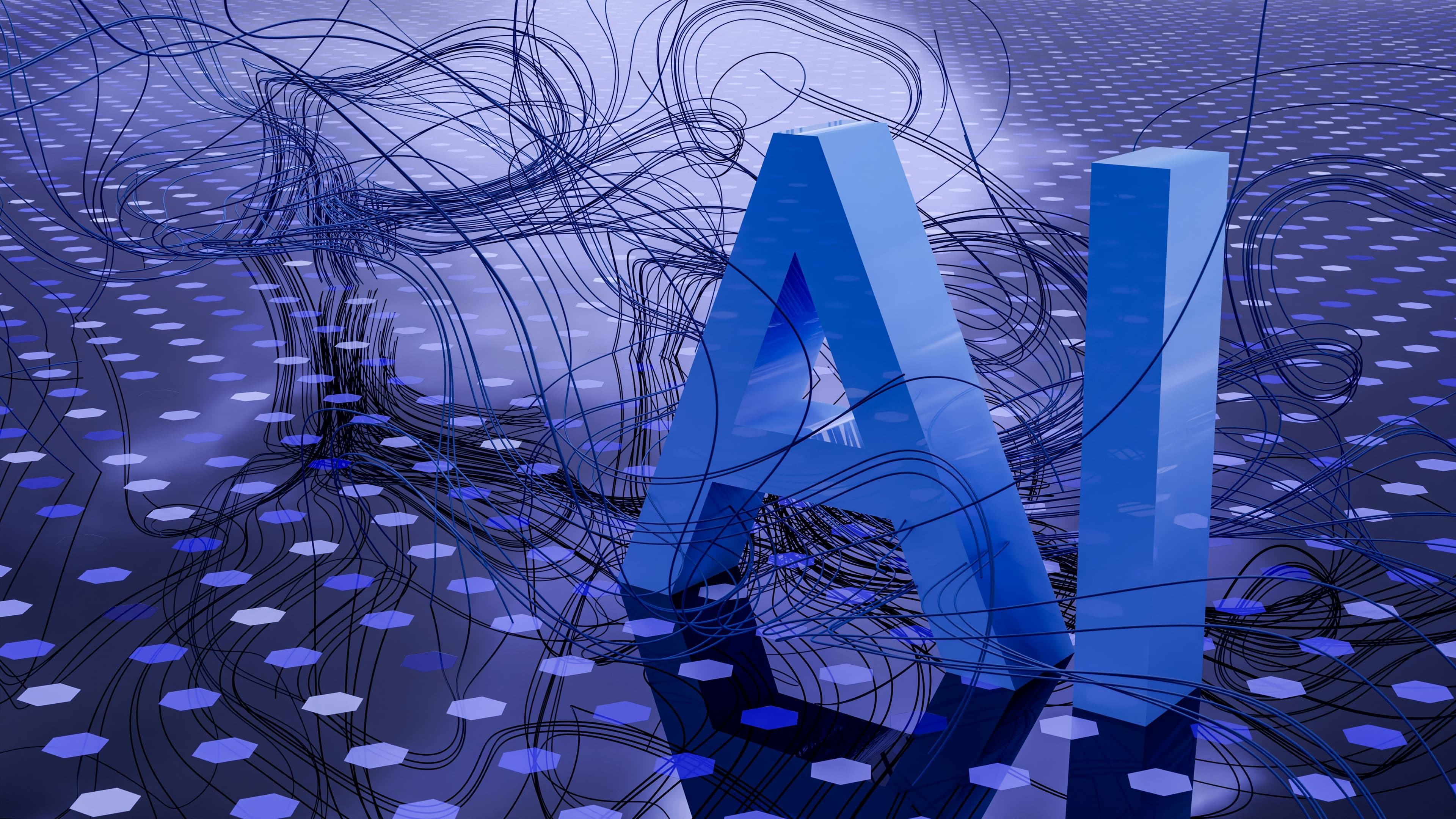 Abstract AI visualization representing readiness and strategic clarity